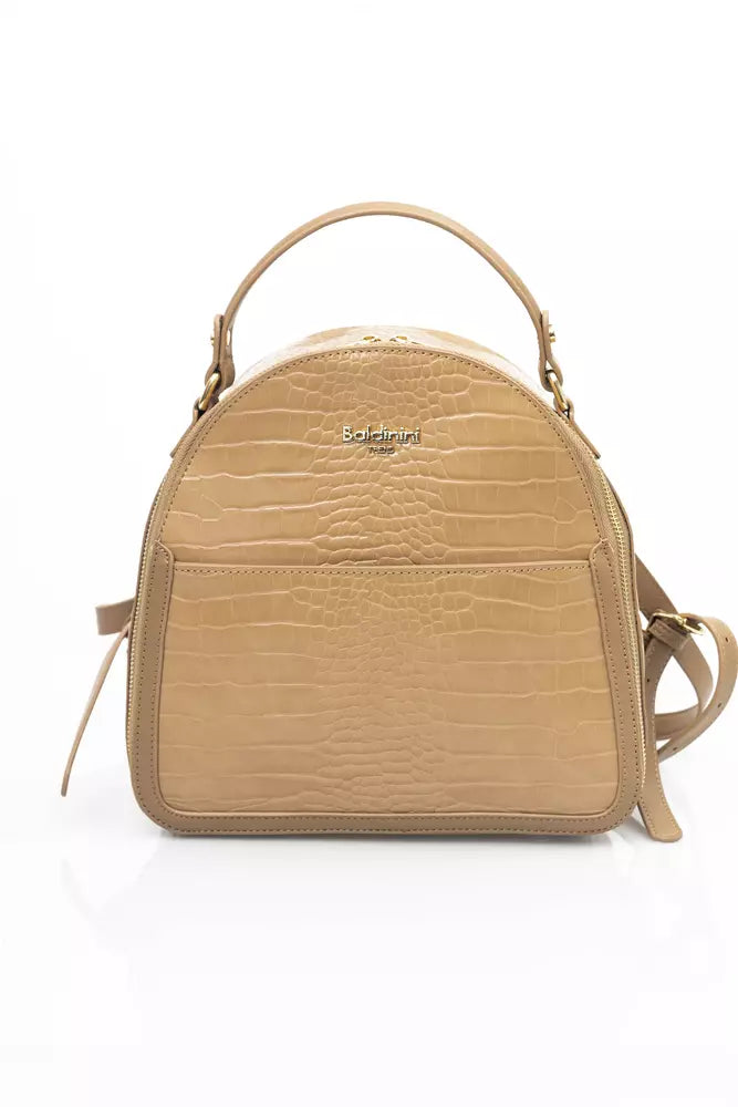 Baldinini Trend Beige Polyethylene Handbag