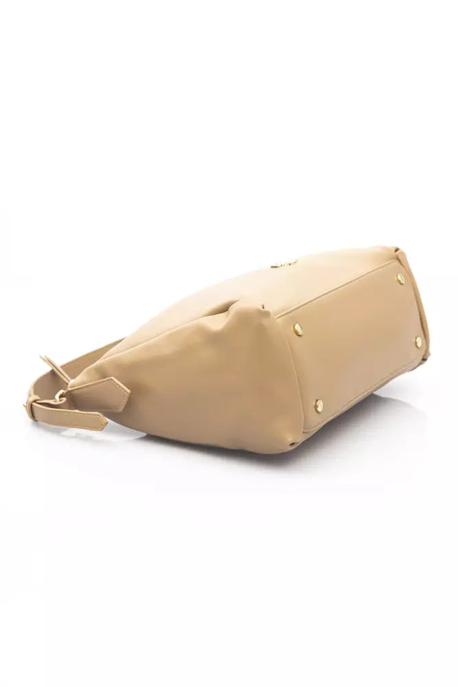 Baldinini Trend Beige Polyethylene Handbag