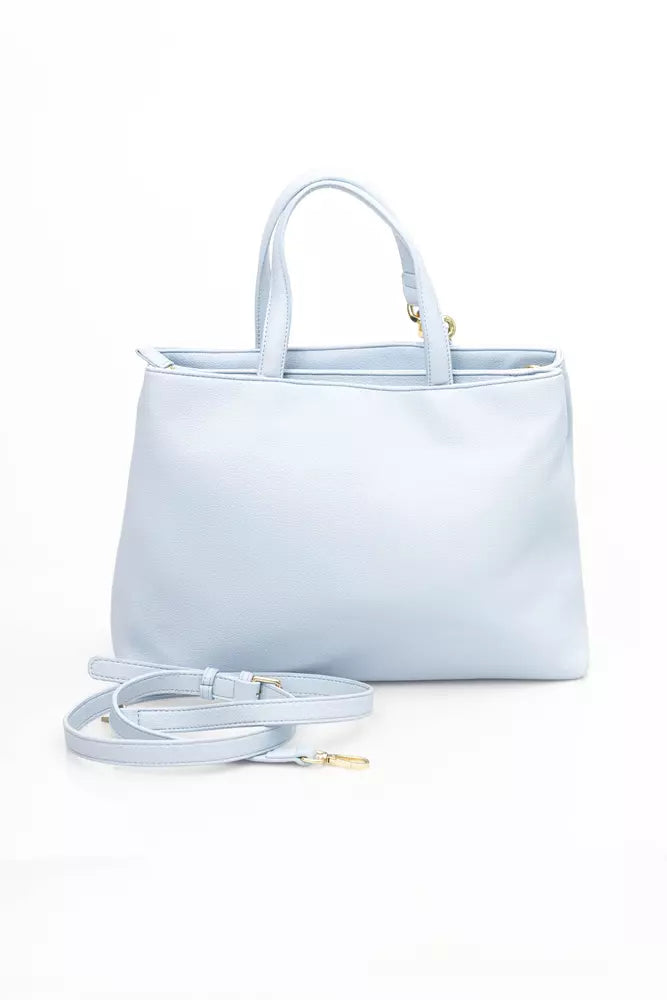 Baldinini Trend Light Blue Polyethylene Handbag