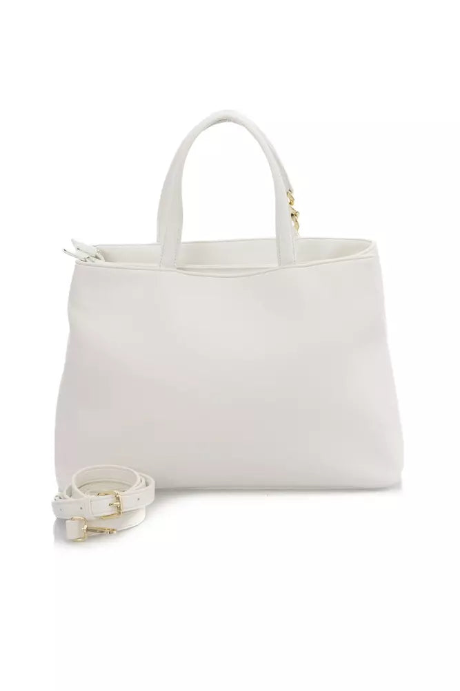 Baldinini Trend White Polyurethane Handbag