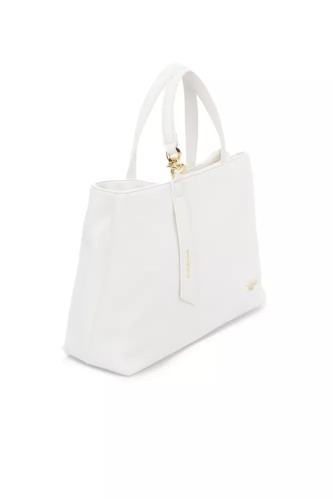 Baldinini Trend White Polyurethane Handbag