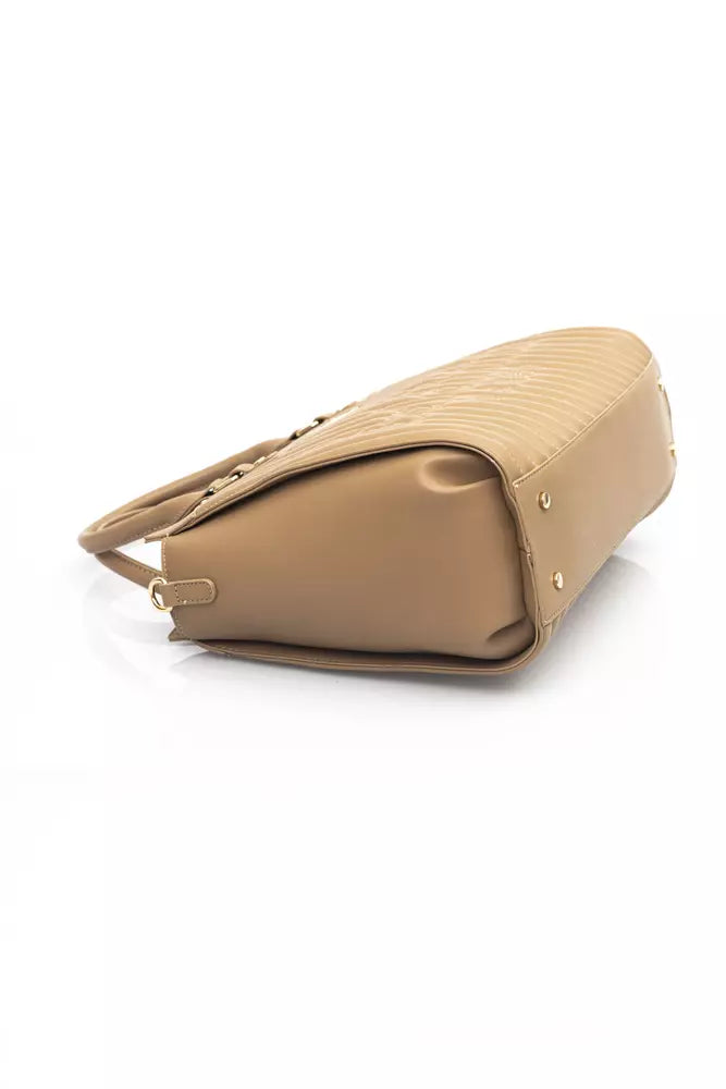 Baldinini Trend Beige Polyurethane Handbag