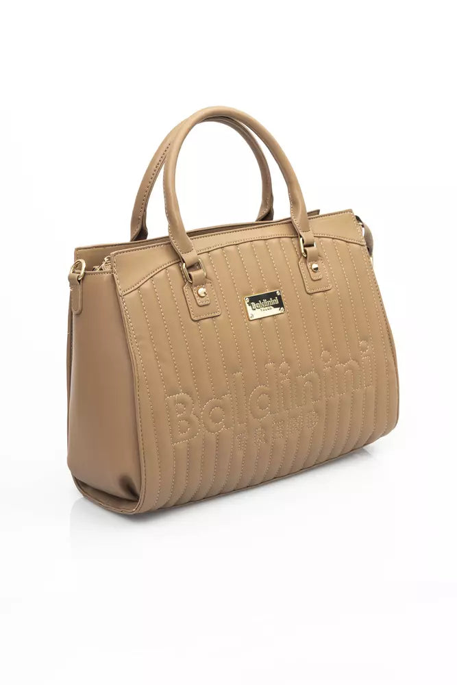 Baldinini Trend Beige Polyurethane Handbag