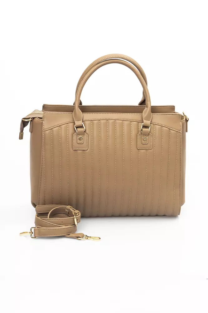 Baldinini Trend Beige Polyurethane Handbag