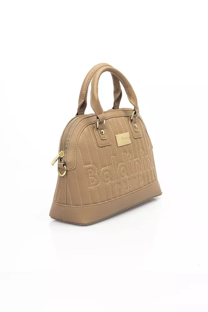 Baldinini Trend Beige Polyurethane Handbag