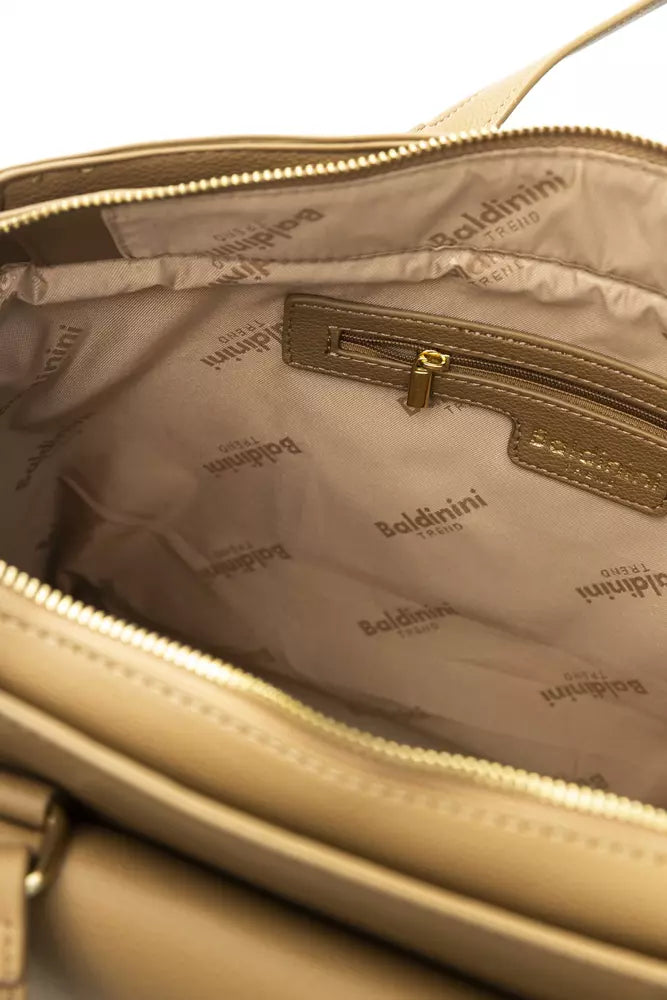 Baldinini Trend Beige Polyurethane Handbag
