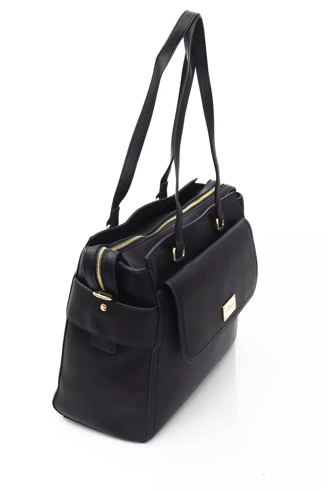 Baldinini Trend Black Polyurethane Handbag