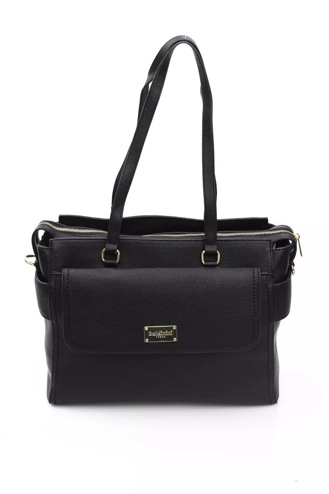 Baldinini Trend Black Polyurethane Handbag