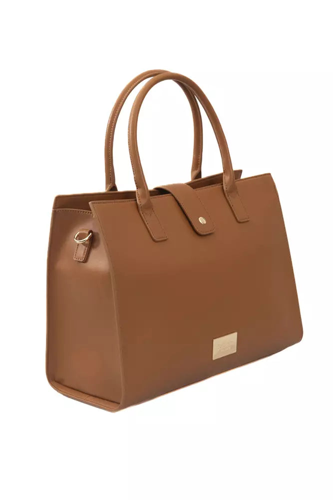 Baldinini Trend Brown Polyuretane Crossbody Bag