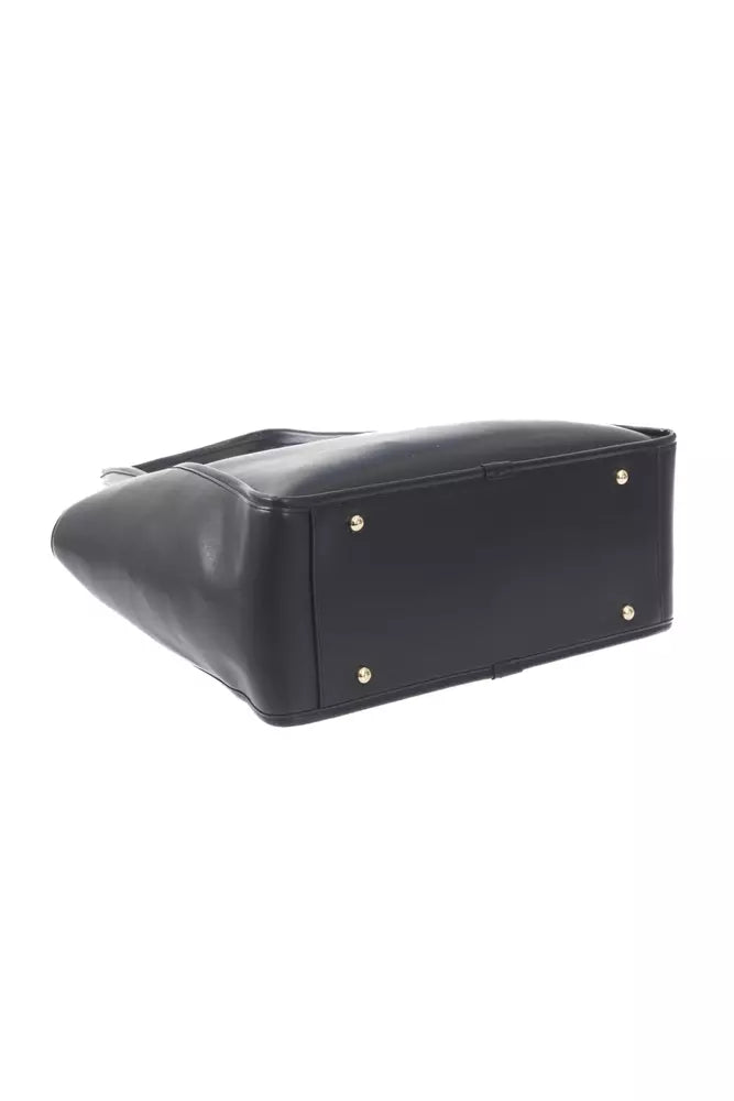 Baldinini Trend Black Polyuretane Handbag