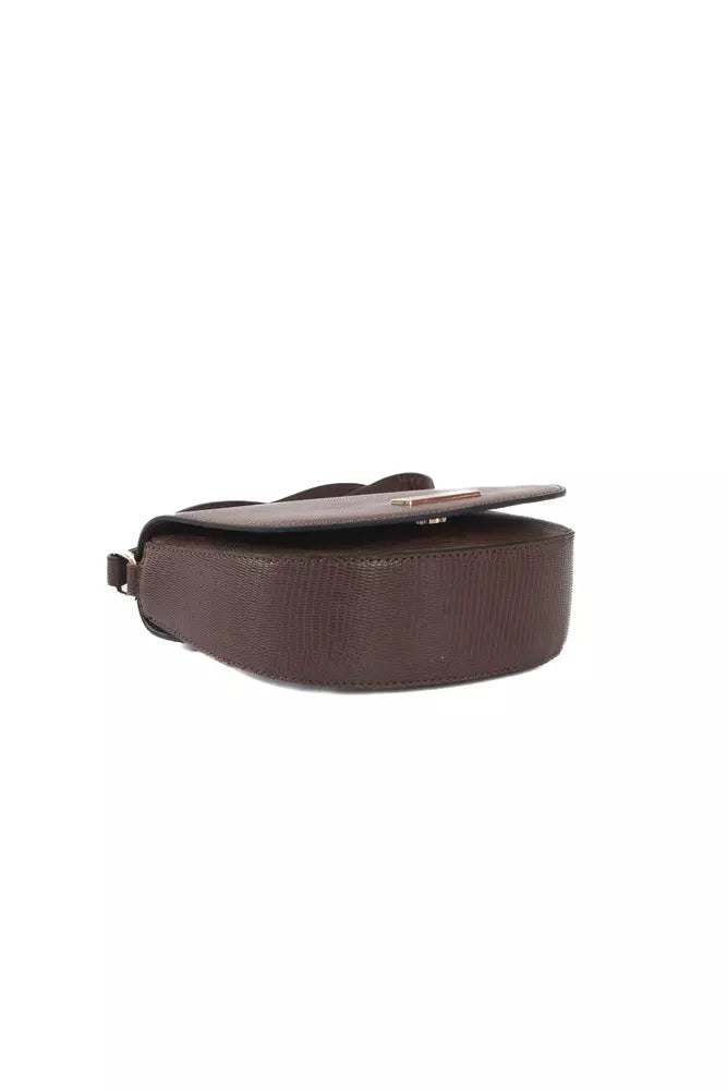 Baldinini Trend Brown Polyuretane Crossbody Bag