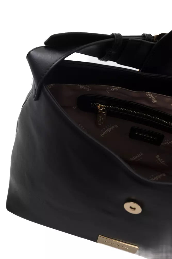 Baldinini Trend Black Polyuretane Handbag