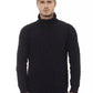 Alpha Studio Black Merino Wool Sweater