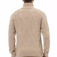 Alpha Studio Beige Merino Wool Sweater