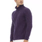 Alpha Studio Purple Merino Wool Sweater