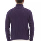 Alpha Studio Purple Merino Wool Sweater