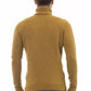 Alpha Studio Brown Alpaca Leather Sweater
