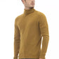 Alpha Studio Brown Alpaca Leather Sweater