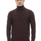 Alpha Studio Brown Merino Wool Sweater