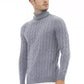 Alpha Studio Light Blue Viscose Sweater