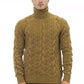 Alpha Studio Brown Wool Sweater