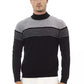 Alpha Studio Black Viscose Sweater