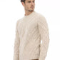 Alpha Studio Beige Merino Wool Sweater