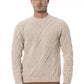 Alpha Studio Beige Merino Wool Sweater