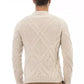Alpha Studio Beige Merino Wool Sweater