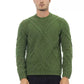 Alpha Studio Green Merino Wool Sweater
