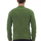 Alpha Studio Green Merino Wool Sweater