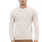 Alpha Studio Beige Merino Wool Sweater