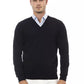 Alpha Studio Black Wool Sweater