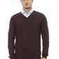 Alpha Studio Brown Merino Wool Sweater