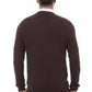 Alpha Studio Brown Merino Wool Sweater