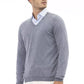 Alpha Studio Light Blue Viscose Sweater