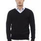 Alpha Studio Black Viscose Sweater