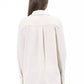 Alpha Studio White Polyester Shirt
