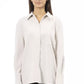 Alpha Studio White Polyester Shirt