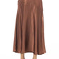 Alpha Studio Brown Viscose Skirt