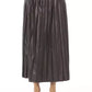 Alpha Studio Brown Polyethylene Skirt