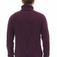 Alpha Studio Purple Merino Wool Sweater