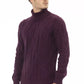 Alpha Studio Purple Merino Wool Sweater