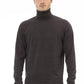 Alpha Studio Brown Cotton Sweater