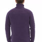 Alpha Studio Purple Merino Wool Sweater