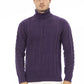 Alpha Studio Purple Merino Wool Sweater