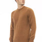 Alpha Studio Beige Alpaca Leather Sweater