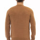 Alpha Studio Beige Alpaca Leather Sweater