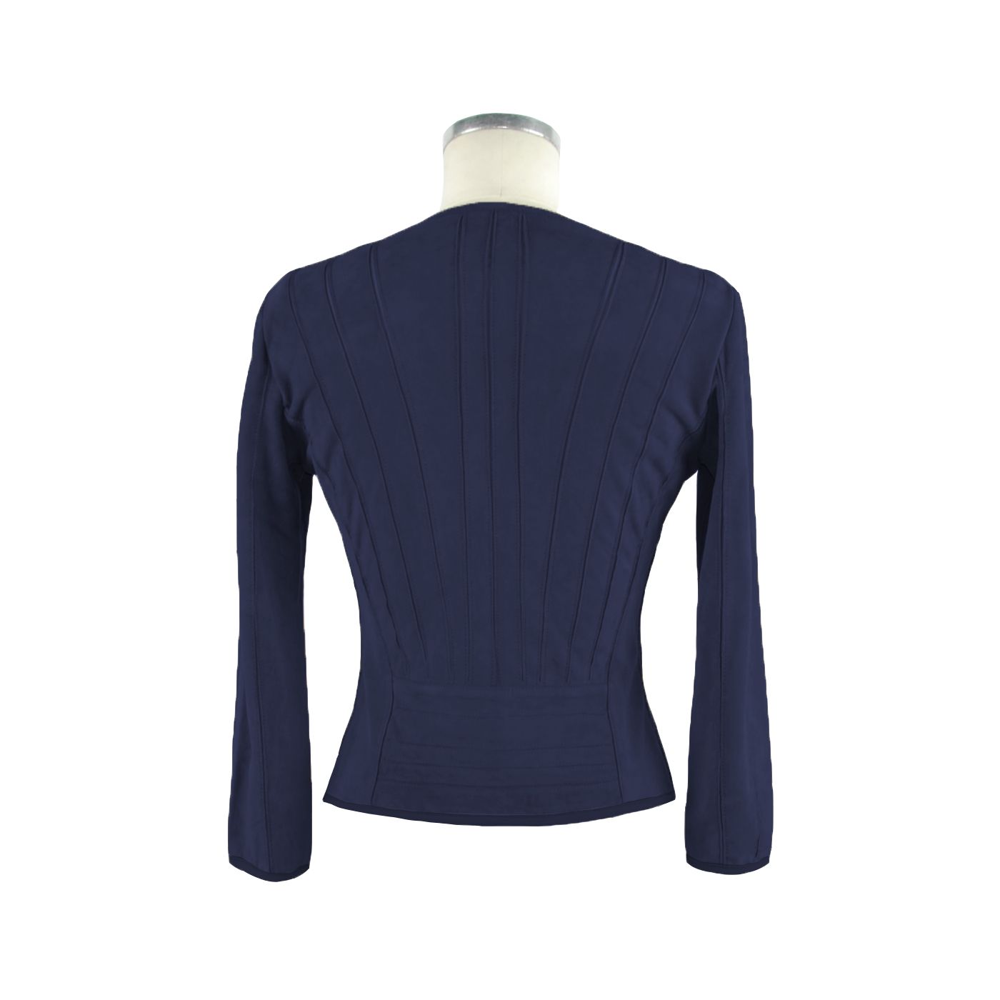Emilio Romanelli Blue Leather Jackets & Coat