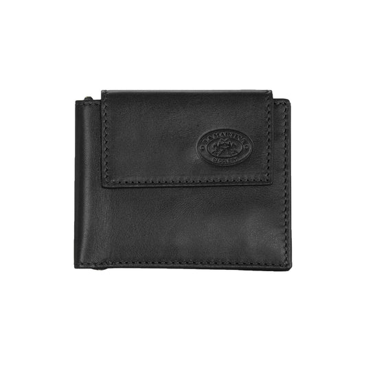 La Martina Nero Leather Wallet